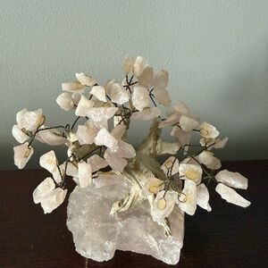 Rose Quartz Gemstone Tree